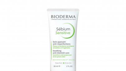 Flasche Sébium Sensitive Creme, die nach dem Sébium Serum verwendet werden sollte